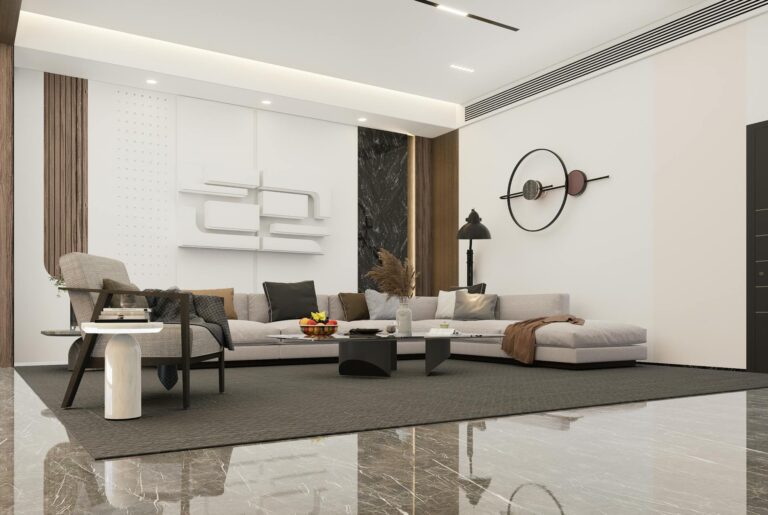 modern living room with minimalist decor