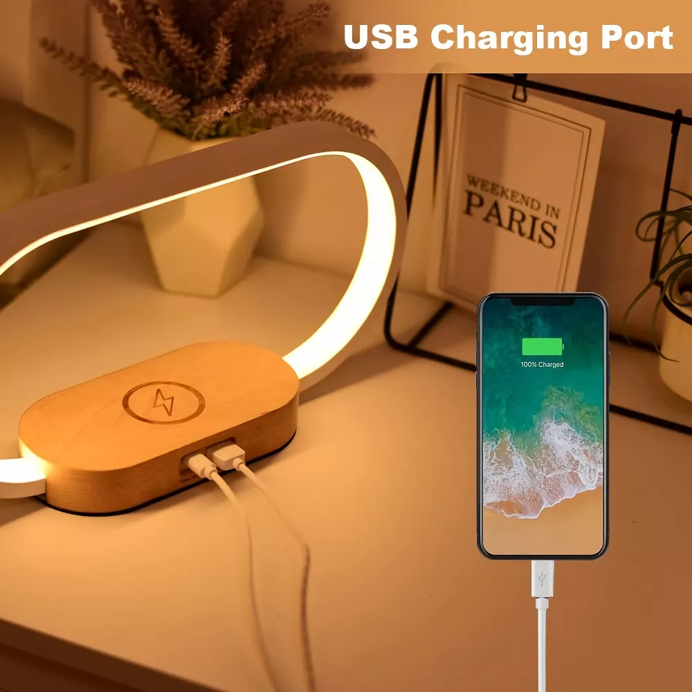 32059-0868d3.webp Multifunction Wireless Charging Hub: Fast-Charging LED Desk Lamp, Night Light and Clock with USB Port